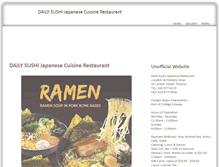 Tablet Screenshot of daily-sushi.com